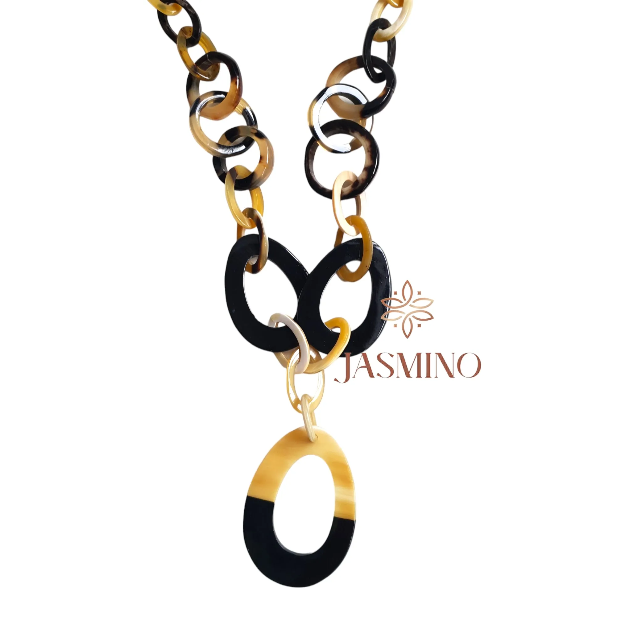 Buffalo Horn Necklace J17405, Natural Handmade from Vietnam