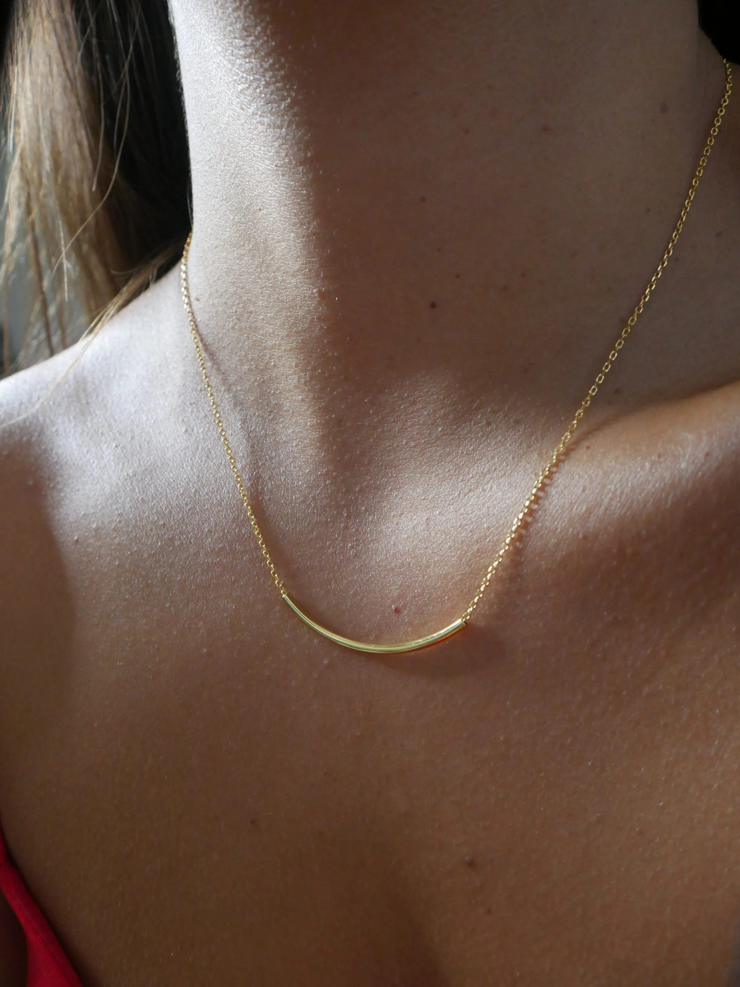 Minimalist Bar Daily .925 Sterling Silver Waterproof Necklace