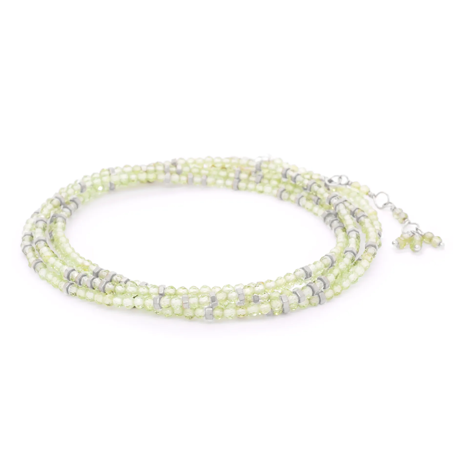 Peridot Wrap Bracelet - Necklace